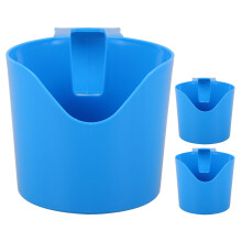 15Pcs Blue Poolside Cup Holders Plastic Water Bottle Rack Organizer