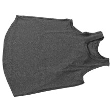 Dark Grey Cotton Workout Top Women Breathable Sleeveless Vest