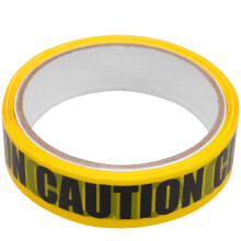2Pcs Safety Warning Tape Bright Yellow Self Adhesive Barrier Tape Roll
