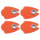 8Pcs Orange Acrylic Nail Lamp Shield Blue Light Blocking Desk Cover 1