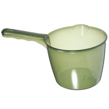 4Pcs Reusable Green Plastic Ladles for Kitchen Bath and Household Use