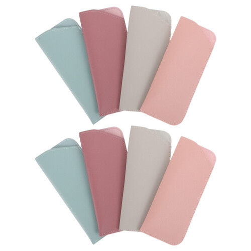 40Pcs Stylish PU Glasses Holder Soft Sunglasses Storage Bag Pouch