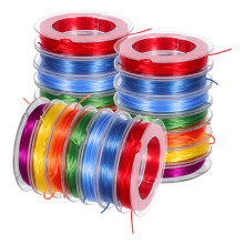 84Pcs Assorted Color Elastic Bracelet Cord for DIY Jewelry Crafting