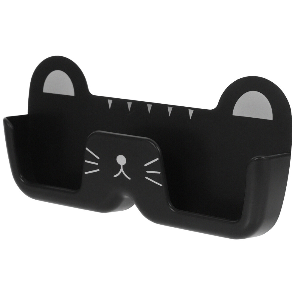 Inoomp Black 4Pcs Pp Wall Glasses Holder No Drill Mount Eyeglasses Organizer