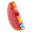 3Sets Stainless Steel Fruit Fork Set with Red Ceramic Holder for Party 1