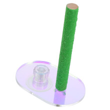 2Pcs Portable Acrylic Window Perches for Parakeets and Parrots