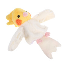 5Pcs Plush Parrot Hand Puppets Yellow Stuffed Animal for Pretend Play