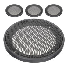 20Pcs Black Circle Speaker Mesh Grill Guard Plastic Iron for Car