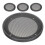 20Pcs Black Circle Speaker Mesh Grill Guard Plastic Iron for Car 1