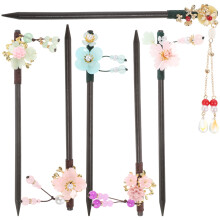 18Pcs Women Hair Stick Chinese Hair Accessories Multi Color for Decor