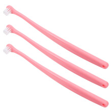 9Pcs Small Dog Cat Toothbrush Soft Bristles Pink PP Tpr Material