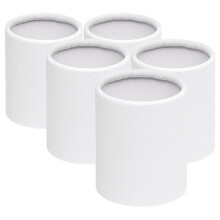 25Pcs Mini White Flower Boxes Paper Bucket for Bouquet Decoration Use