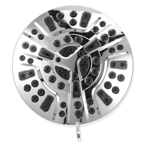 5Pcs Silver Plastic Showerhead Replacement Lightweight ABS