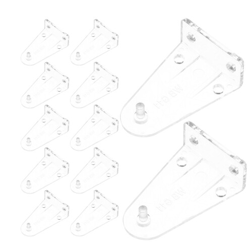 28Pcs Blind Hold Down Brackets Transparent Pom Clips for Window Shades