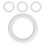 8Pcs Solid Foam Wreath Forms White Round Craft Circles for Decorations 1
