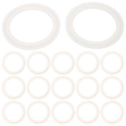 400Pcs Quick Install Silicone Seal Rings White Durable Jar Gaskets