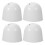 10Pcs Home Use White Plastic Ceiling Fan Bottom Canopy Kit 1