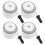 8Pcs White Plastic Silent Swivel Wheels for Stroller Replacement Parts 1