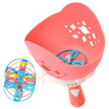 4Sets Pink ABS Flying Disc Toys for Kids Interactive Outdoor Exercise