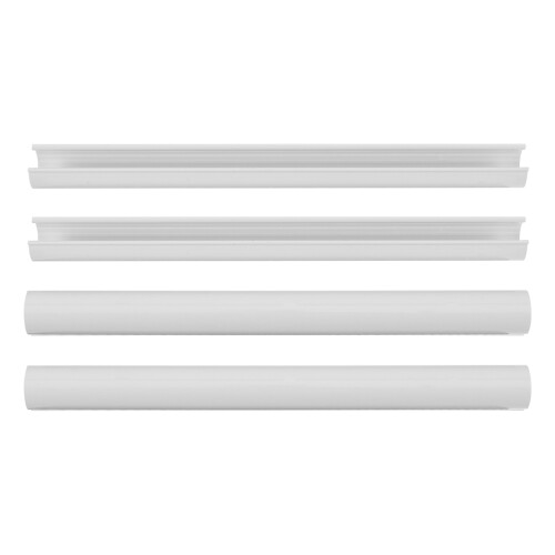 8Pcs White Pipe Covers for Radiator PVC Decorative Heating Pipe Sleeve