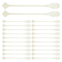 800Pcs Beige Spoon Ergonomic Drink Mixers