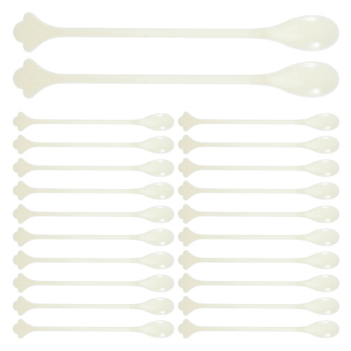 800Pcs Beige Spoon Ergonomic Drink Mixers