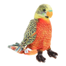 4Pcs Orange Realistic Parrot Plush Doll Soft Cotton Stuffed Animal Toy
