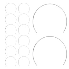 60Pcs Versatile Silver Iron Rings for DIY Macrame and Craft Decor