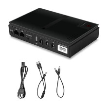 DC1018P Router UPS Uninterruptible Power Supply 9V12V Optical Cat Monitoring Standby Mobile Router-US Plug