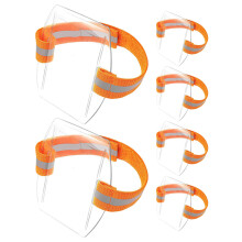 30Pcs Orange Horizontal Armband Card Holder Transparent Waterproof PVC
