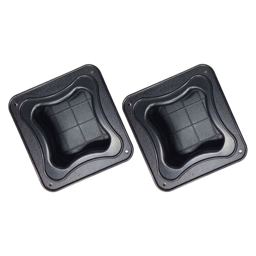 8Pcs Black Plastic Speaker Replacement Handles for Amplifier and Stage