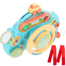 4Pcs Child Music Steering Wheel Toy Driving Simulation Plastic Play
