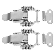 10Pairs Silver Stainless Steel Spring Toggle Latch Toolbox Lock Clasp