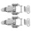 10Pairs Silver Stainless Steel Spring Toggle Latch Toolbox Lock Clasp 1