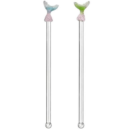 2 Pcs Long Handle Stirrer Drink Stirrers Stirring Rods For Beverages