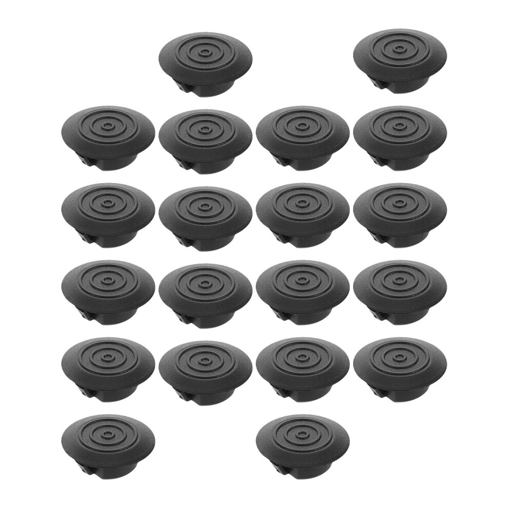 100Pcs Auto Body Mudguard Drain Hole Covers Plastic Drain Plugs Black 3673046897025
