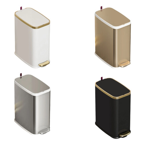 Quiet Close Waste Bin Constructed from 304-matte black 1