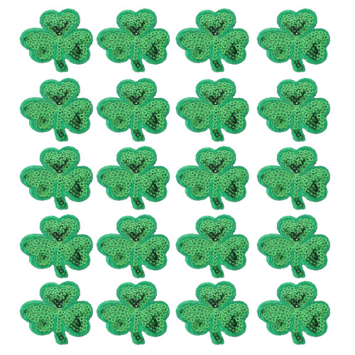 2Sets Patrick's Day Patches Sequin Decoration