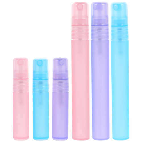 12Pcs Small Spray Bottles Assorted Colors Travel Size Reusable Plastic