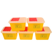 5St Draagbare Veilige Sharps Bin Van Duurzaam Plastic Voor Naaldafval