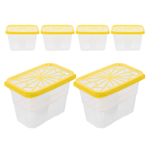 18Pcs Compact Yellow Moisture Absorbing Boxes for Shoe Cabinets