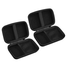 8Pcs Men's Portable Black Eva Cigar Case Waterproof Hard Shell Holder