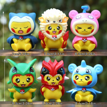 Pokmon Pikachu Jouet Maquette Set Pvc Collection Pour Décoration Créative Et Enfants Jouer