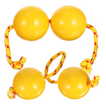 2Pcs Yellow ABS Musical Percussion Balls for Party Rhythm and Fun