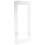 2Pcs White Acrylic Light Switch Frame Cover Sticker for Home Decor Use 1
