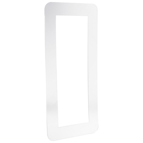 2Pcs White Acrylic Light Switch Frame Cover Sticker for Home Decor Use