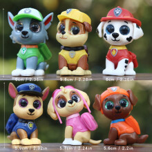 Boîte aveugle de collection Paw Patrol dessin animé chien PVC pour enfants décoration de jeu et