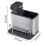 Kitchen Soap Distributor with Sink 3-In-1 Sponge Rack Kitchen Sink Tray Drainage Rack 3