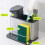 Kitchen Soap Distributor with Sink 3-In-1 Sponge Rack Kitchen Sink Tray Drainage Rack 1