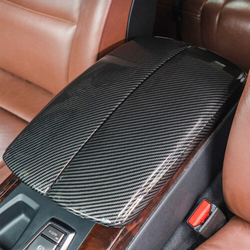 Car Storage Box Panel Cover Armrest Box Panel for  X5 X6 E70 E71 Center Console Decoration ABS Snap Type 2